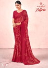 Zaffran By Kashvi Swarovski Work Printed Designer Sarees Wholesale Suppliers In Mumbai 
